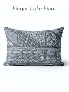 Ink & Ivy Blue & White Patterned Pillow Shams